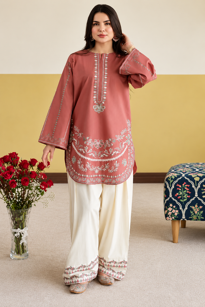 3 Piece Unstitched Embroidered Suit