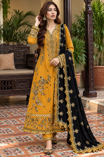 3 Piece Unstitched Embroidered Suit