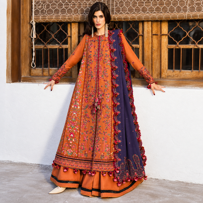 3 Piece Unstitched Embroidered Suit