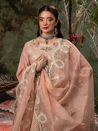 3 Piece Unstitched Embroidered Suit