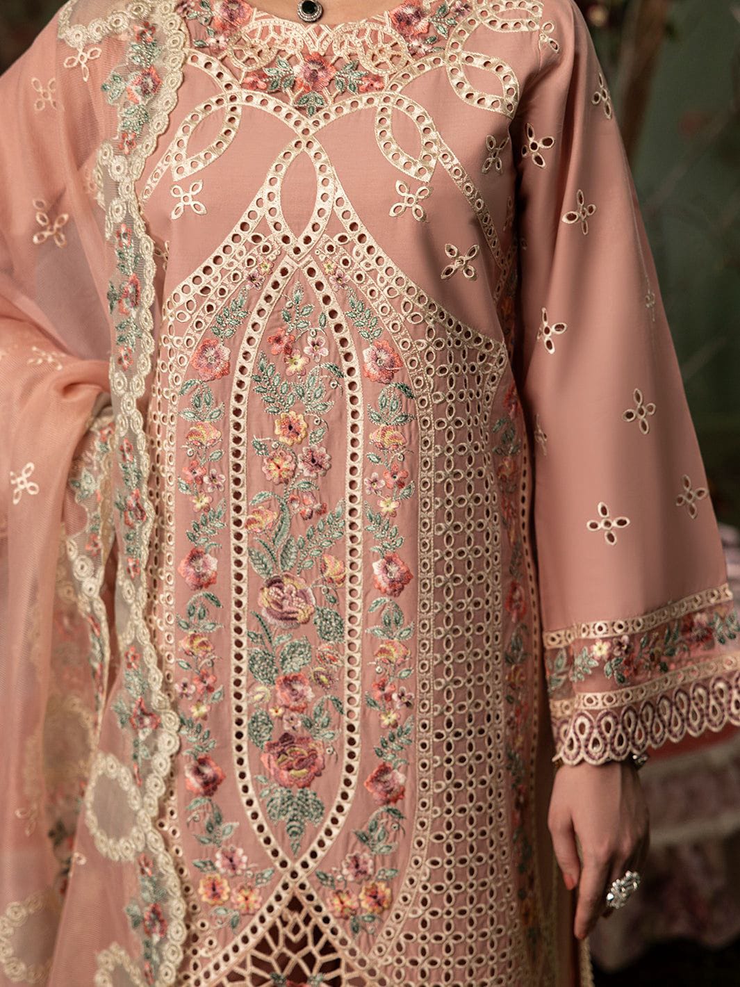 3 Piece Unstitched Embroidered Suit