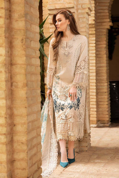 3 Piece Unstitched Embroidered Suit