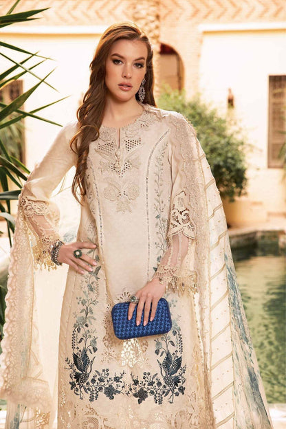 3 Piece Unstitched Embroidered Suit