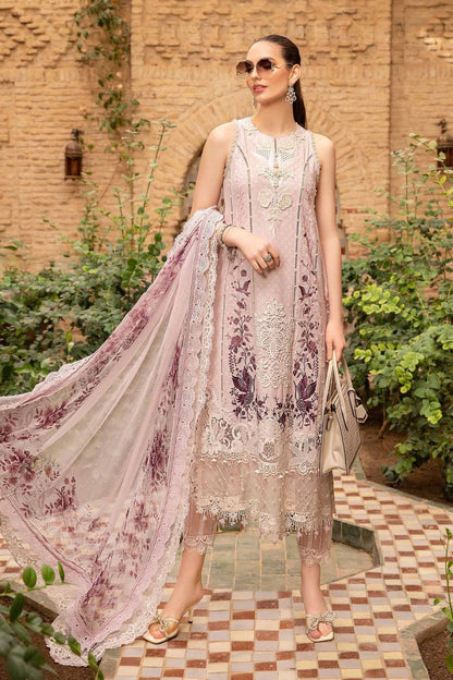 3 Piece Unstitched Embroidered Suit