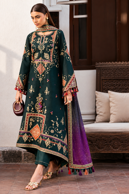 3 Piece Unstitched Embroidered Suit
