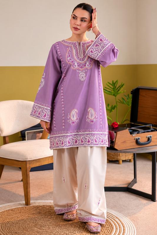 3 Piece Unstitched Embroidered Suit