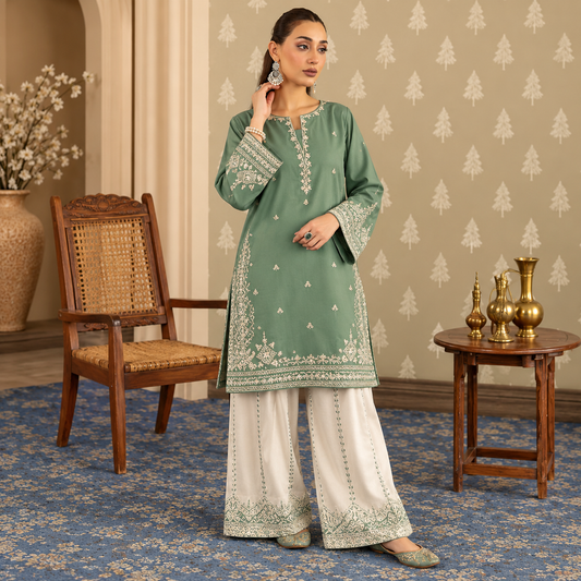 3 Piece Unstitched Embroidered Suit